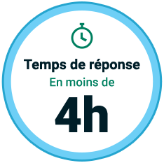 Temps de réponse en moins de 4h